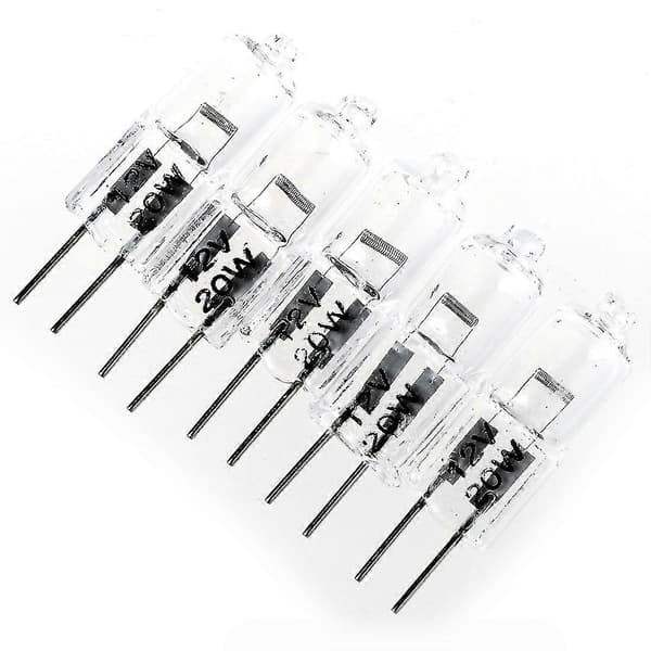 5 stk G4 20W 12V Klar Halogen Kapsel Lampe Lyspærer