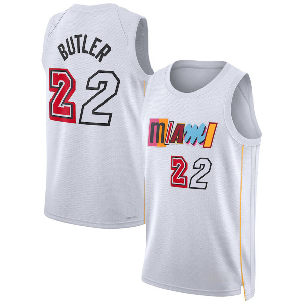 2023 New Season NBA City Edition tröja MIA nr 22 tröja L