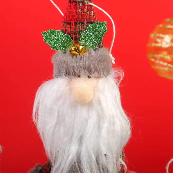 Gott Nytt År Juldekorationer gör-det-själv-gåva Santa Claus Snowman Tree Pendant