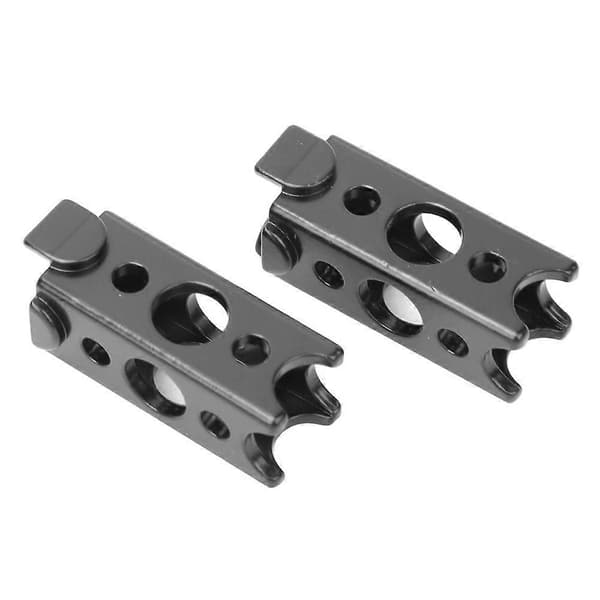 2 stk. metalbjælkeendeforbindelse passer til PITSCO TETRIX PRIME robotdele 16 x 16 x 36 mm