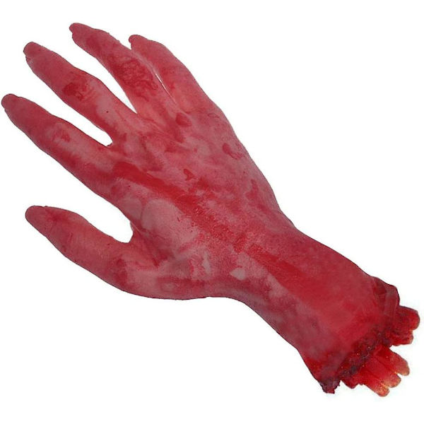 -2 st avhuggna handdockleksaker - avhuggna handrekvisita, avhuggna lemrekvisita, blodiga lemmar för Halloween eller lek