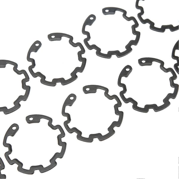 50 stk. 1,3 mm AC kompressor kobling snapring sort jern præcis pasform til 10S AC kompressor koblingsaksel
