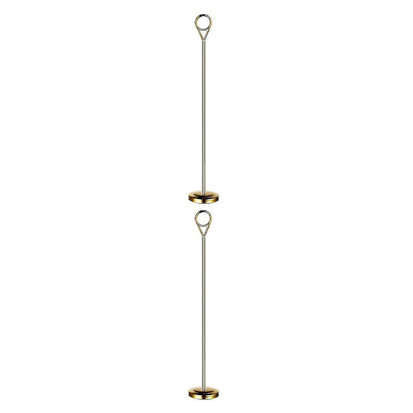 1/2/3/5 Bordnummerholder i rustfrit stål Skiltholder Fotostativ Til Gold 30cm 2PCS