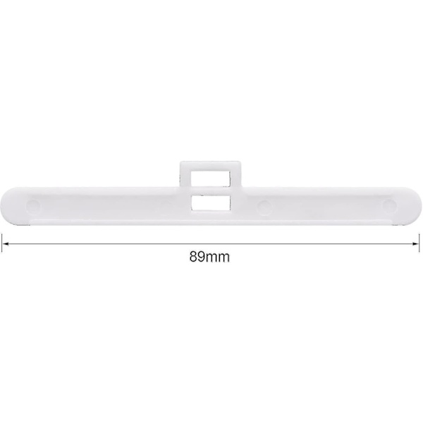 50-pack vita gardinöverhäng för vertikala persienner för 127 mm lameller