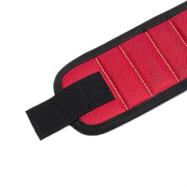 Magnetisk håndledsrem til skruer Værktøj Stærk jernabsorberende Bærbar Justerbar 5 Magnet Rød