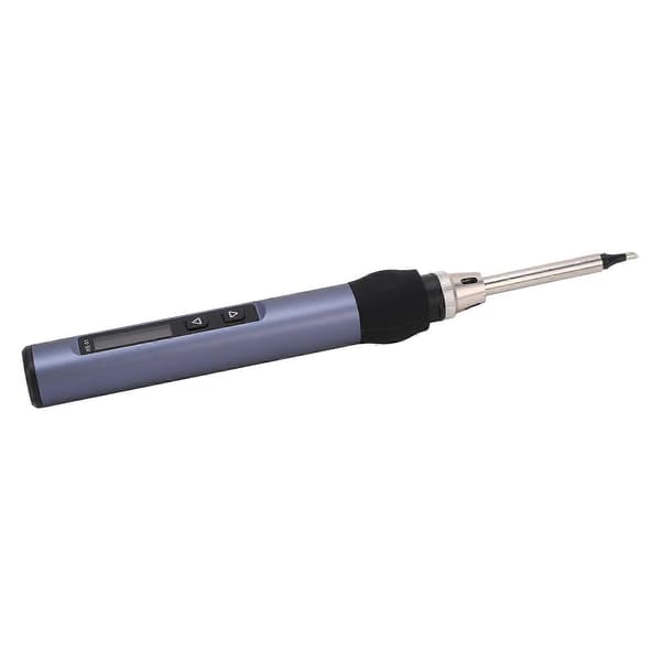 Elektrisk loddeboltsett Digitalt display Temperaturjusterbar Rask oppvarming Mini loddebolt DC9-24V Gråblå