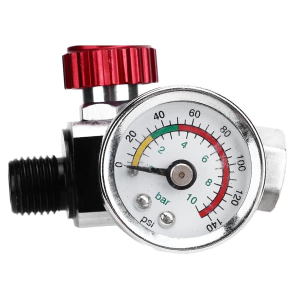 G1/4 140psi Lufttrykksregulator Spraymaling Lufttrykksregulator Airbrush Justeringsventil
