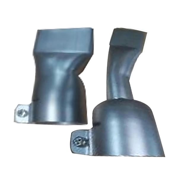 4PCS Set Varmluftspistolmunstycke Rostfritt Stål 2PCS 20mm och 2PCS 40mm Platt Bred Mun Rörformigt Svetsmunstycke