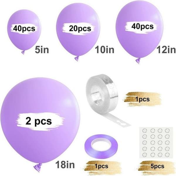 #Violetit ilmapallot 102 kappaletta ilmapalloja#