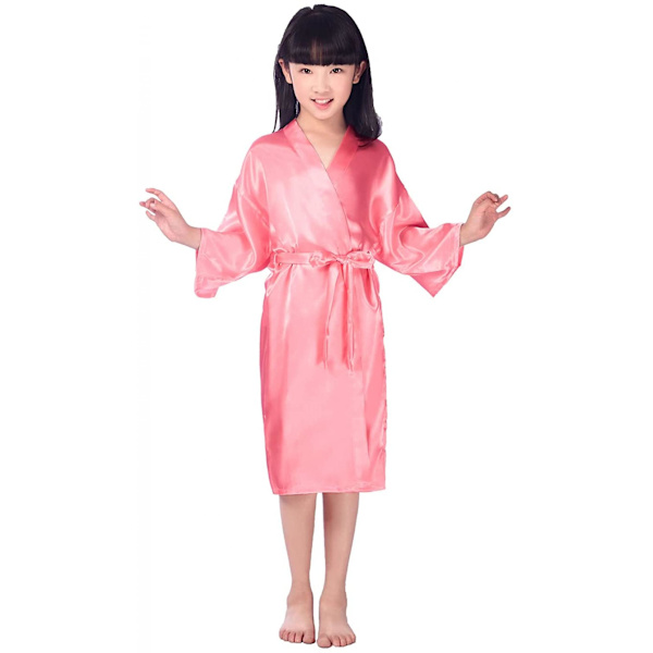 Silk Stain Ren Kimono Bröllopsrock Kimono Robes Sovkläder ------ Vattenmeloner storlek 10