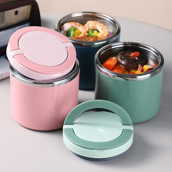 Termos för varm mat Barn Lunchbox Matbehållare Barn Läcksäker isolerad Lunchbox behållare, rosa