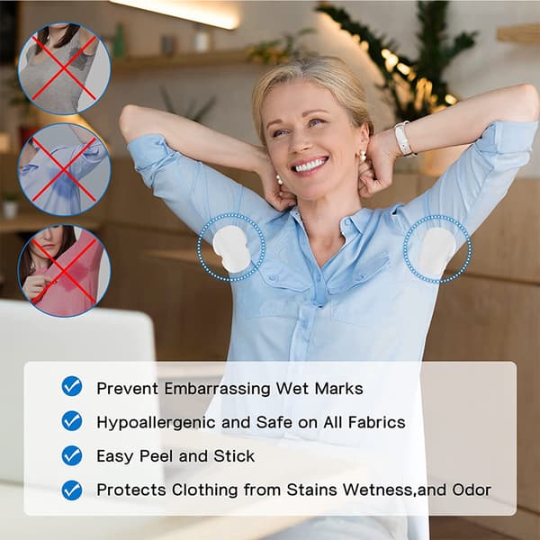 80 Stykker Antiperspirant Pads Usynlige Underarm Svetteputer Comf