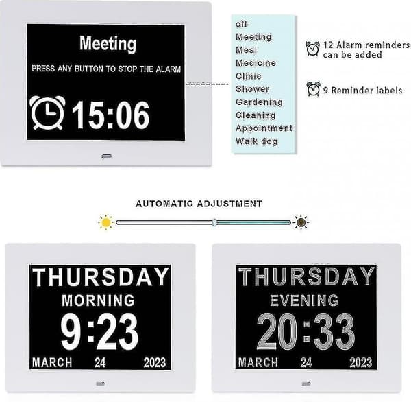 Demensur - Stor Digital Kalender Til Seniorer