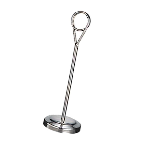1/2/3/5 Bordnummerholder i rustfrit stål Skiltholder Fotostativ Til Silvery 20cm 1 Pc