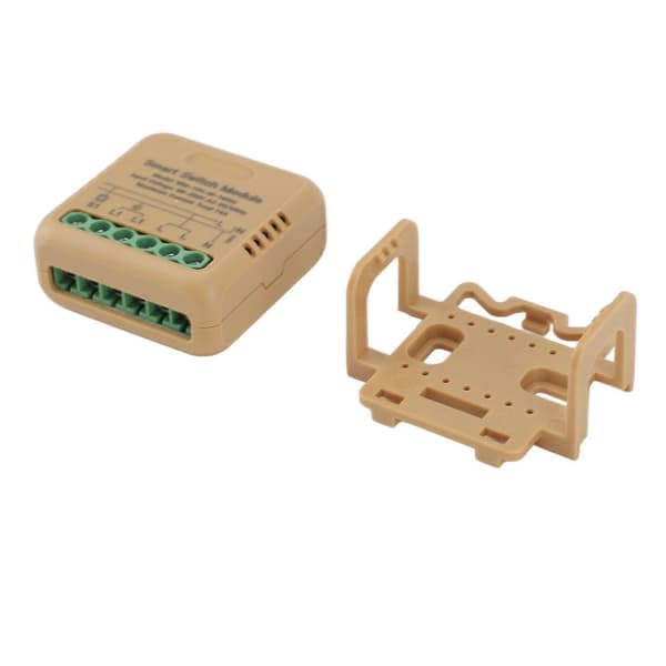 WiFi Relébrytermodul 1 Kanal 16A APP Fjernkontroll Stemmestyring Timer Smart Dimmer Lysbrytermodul for Tuya AC