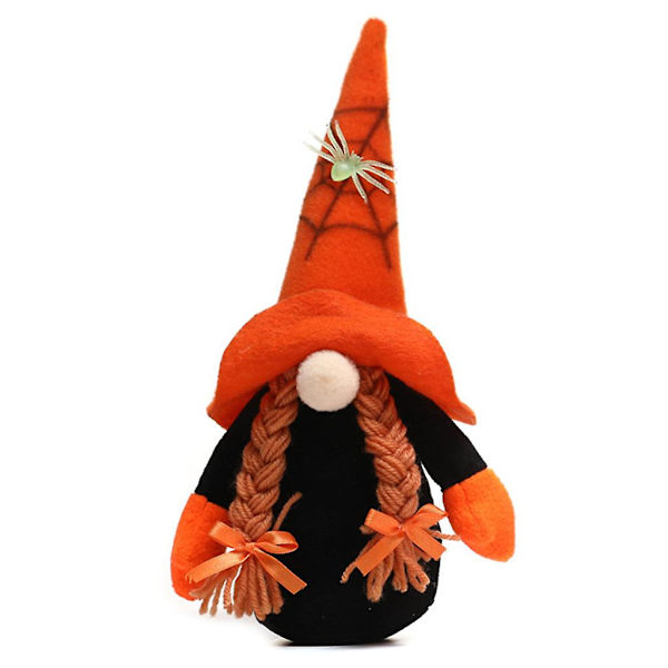 Halloween Hämähäkki Tonttu Pehmolelu Käsintehty Kääpiö Skandinaavinen Tomte Pohjoismainen Figuriini Kotitalouden Juhlakoristeet B