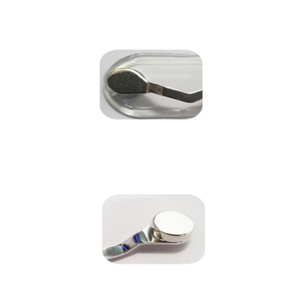 2 stk (rosa og hvit diamant med grunnlag) magnetisk holder
