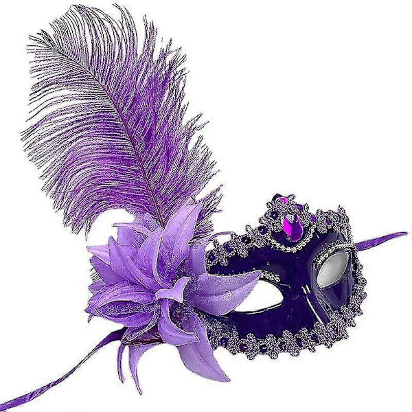 Halloween Party Karnevalmaske, Italien Venedig Maskerade Julekostumemaske Rose red