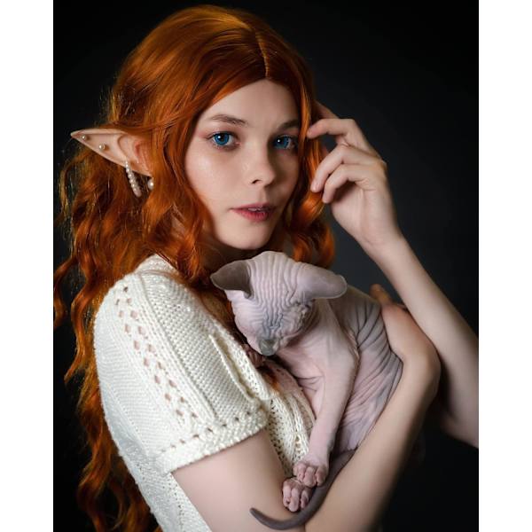 6 par Fairy Pixie Elf Ears.Latex Fairy Pixie Elf，Cosplay Ears
