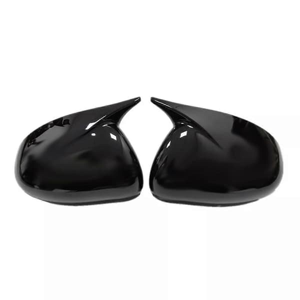 1Par Bil Bakspejlshus OX Horn Trim Cover til 2011-2016 Sidespejlskapper Blank Sort