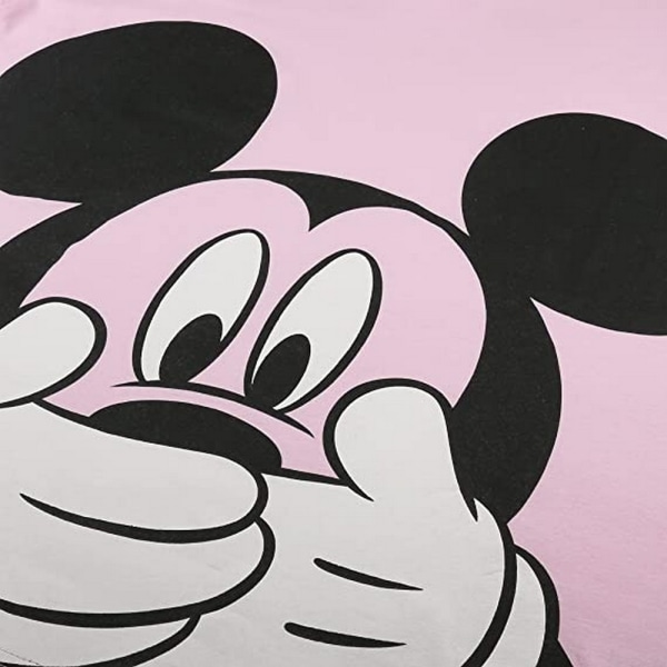 Disney T-shirt för kvinnor/damer Don´t peak Musse Pigg T-shirt  Light P Light Pink/Black S