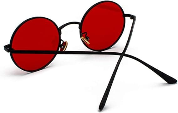 （13.9*142mm）Solbriller til mænd og kvinder Retro Vintage Cirkel Stil Sol