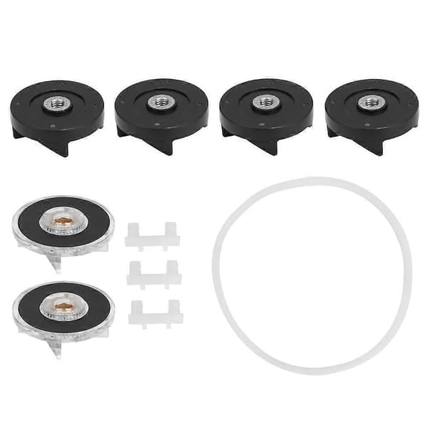 Tilbehør av 6 Base Gear og Blade Gear reservedel for Magic Bullet Blender (Gruppe 3) 250W