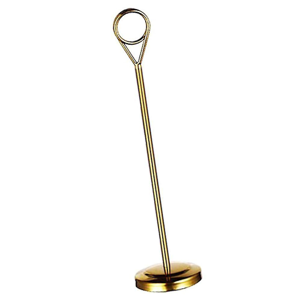 1/2/3/5 Bordnummerholder i rustfrit stål Skiltholder Fotostativ Til Gold 20cm 1 Pc