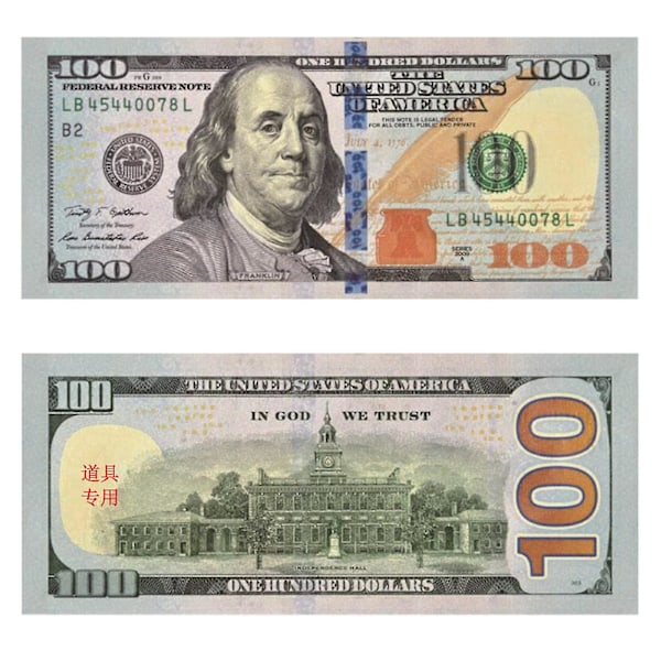 500 st. Rekvisita Dollarsedlar Replika Dollarsedlar Falska Lekpengar Souvenirsedlar Falska Dollarsedlar För Hemfest Filmreklam Nyhetsrekvisita Ga