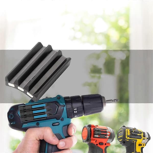 Magnetisk bitholder borebits holder organizer lille kraftig magnet borebit stativ til slagdrivere boremaskine