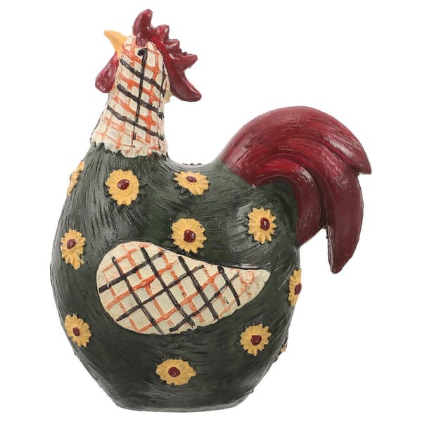 Påske Resin Kylling Statue Kylling Figur Påske Resin Dyr Bordpynt