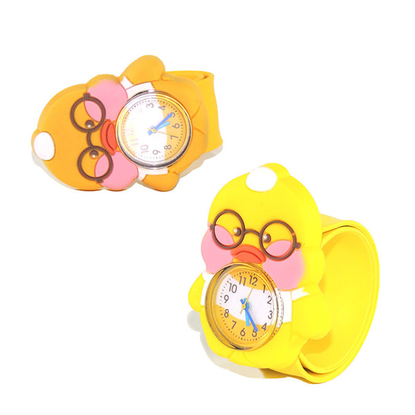 2 st Watch(Anka),Vattentät Barnarmbandsur Quartz Movement,3D tecknad design,Digital Watch för 3 år till 11 år flicka Pojke qd