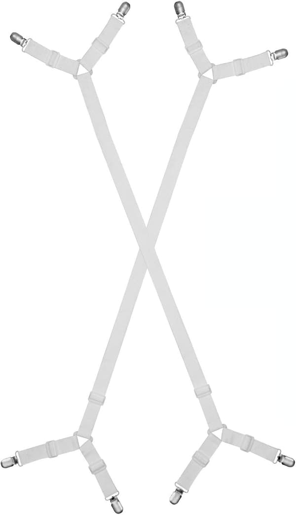 Justerbare Lange Sengestroppe Holder Klips, Elastisk