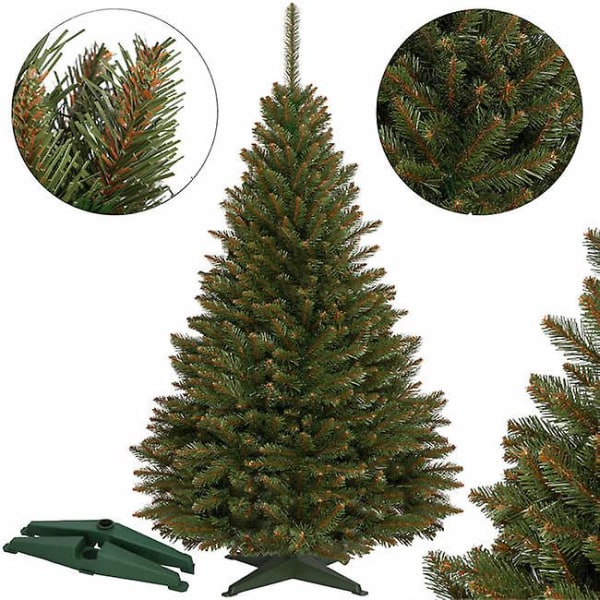 Kunstigt juletræ 220 cm - gran grøn Green Christmas tree with base