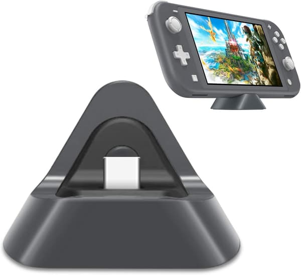 Laderstativ Kompatibelt med Nintendo Switch Lite og Switch, T