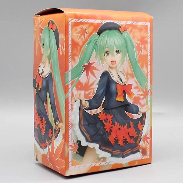 20cm Anime Hatsune Miku Figurer Puss in Boots i Sagoskogens Äventyr Actionfigurer PVC Samlingsmodell Leksaker Ornamenter Presenter 19cm with box