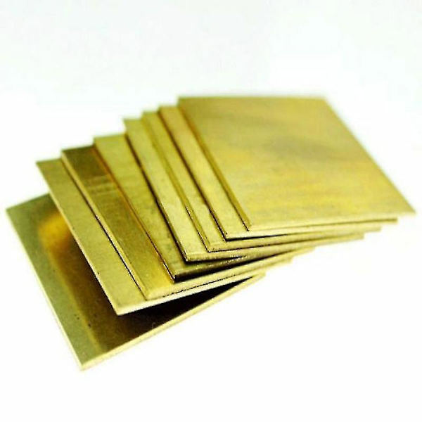 1 stk. messingplade, tilpasset størrelse, rammemodel, form, gør-det-selv konstruktion, messingplade, messingpladetykkelse 0,5/0,8/1/1,5/2/3 1X50X50MM