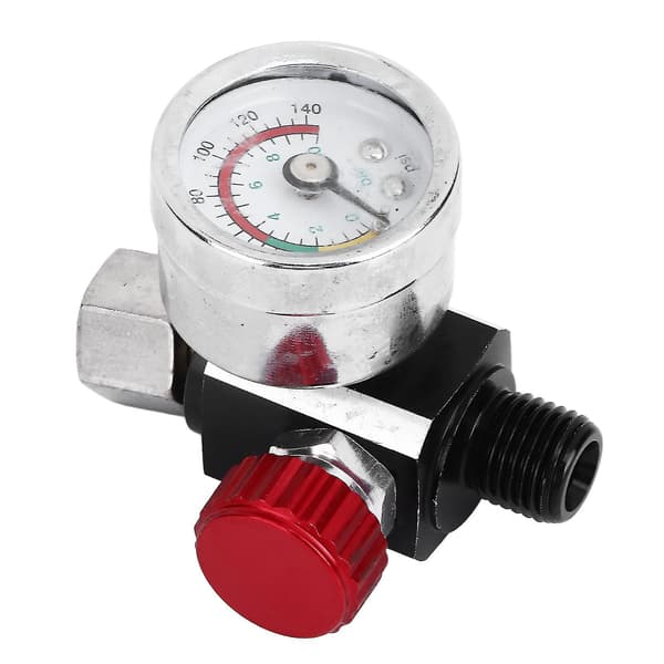 G1/4 140psi Lufttrykksregulator Spraymaling Lufttrykksregulator Airbrush Justeringsventil