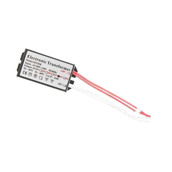 110V til 12V elektronisk transformator spenningsomformer smart strømforsyningsdriver (60W)