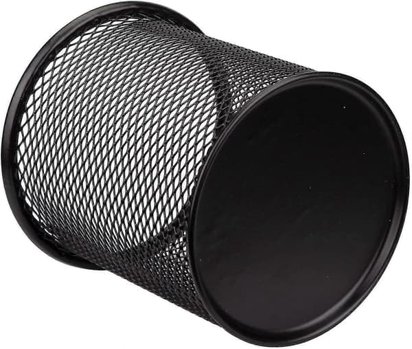 12 Pak Metal Penholder Mesh Blyantholder Skrivebordsarrangør Mesh Rund Penkop