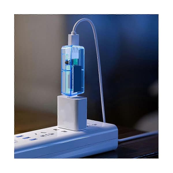USB-tester DC Digital Voltmeter Amperemeter Spænding Amperemeter Detektor Mobil Strømoplader Indikator Blå