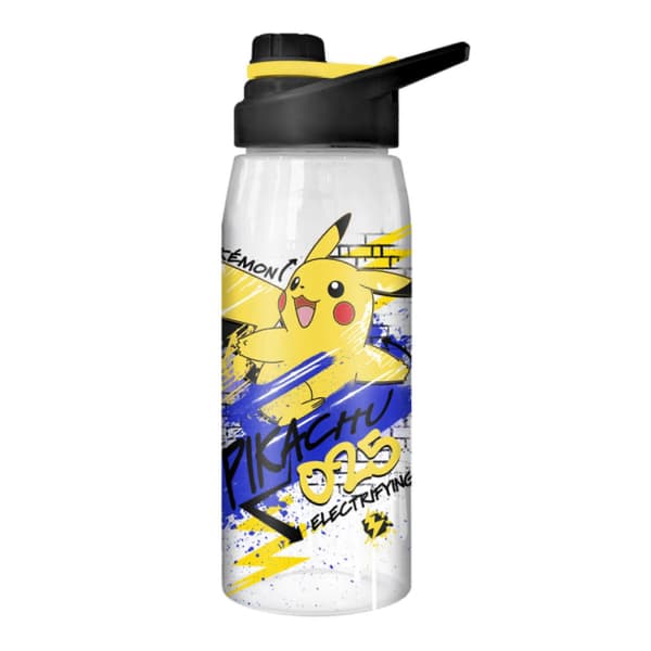 Pikachu 28 Ounce Vattenflaska med Skruvlock Clear