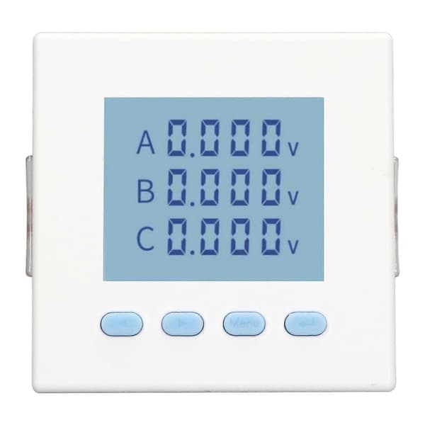 3-fas voltmeter spänningsmätare LCD digital display AC400V område AC220V ingång