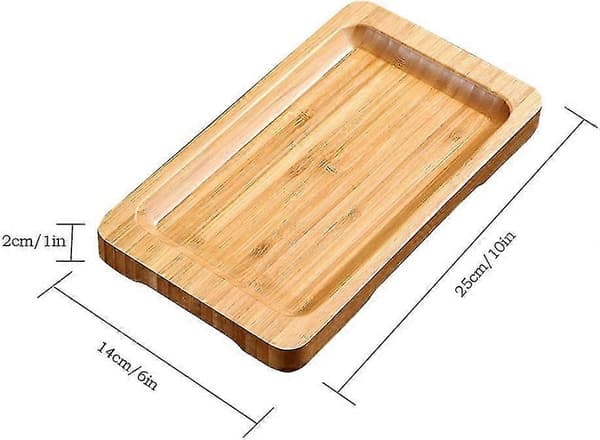 Bambu Tarjotin Bambu Tarjoilualusta Puinen Puutarjotin Suorakulmainen Aluslautanen Kukka Lahja
