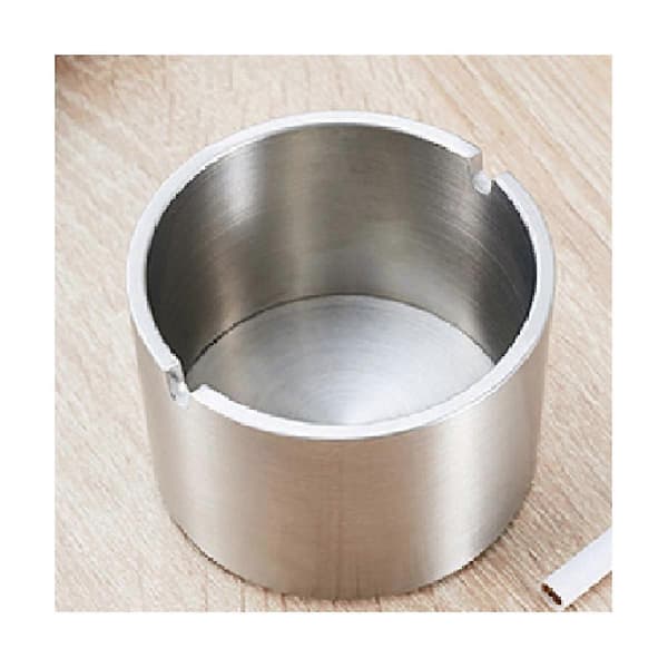 Vindtätt askfat Bilaskfat Bilfordonsaskfat Hållare Dekor Silver 8,8x6,3cm