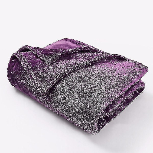 Pehmeä ja mukava suuri tekoturkistilkkupeitto sohvalle ja sänkyyn, parivuode ja king-size Black Single (100 cm x 154 cm)