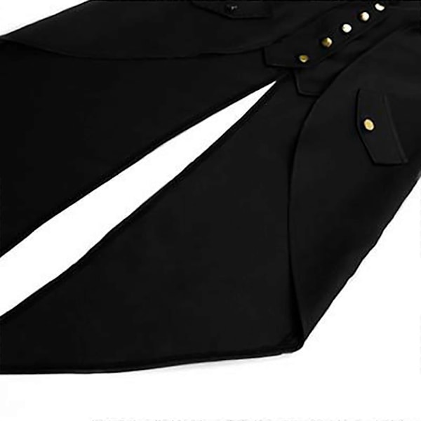 Halloween Kläder för Förälder och Barn, Herr Retro Kläder, Barnens Midilånga Punk Retro Smoking Black 135