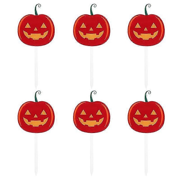 6 stk. Kjøkkenredskaper kakedekorasjoner Kaketopper for Halloween-dekor
