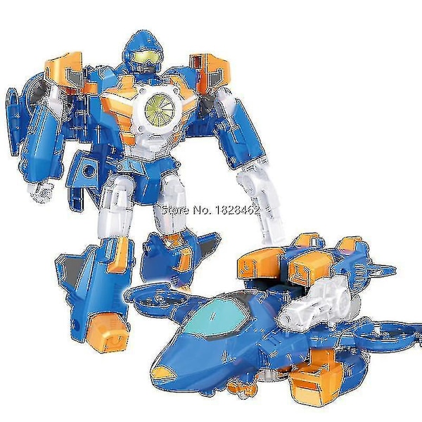 Mini Tobot Transformer Robotleksaker Korea Cartoon Brothers Anime Tobot Deformationsbil Flygplanleksaker för Barn Present X No Color Box MW