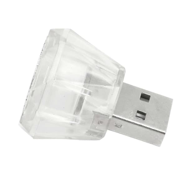 10 STK Mini USB LED-lys Justerbar lysstyrke Bærbare interiørlys LED Atmosfærelampe Biltilbehør 5V